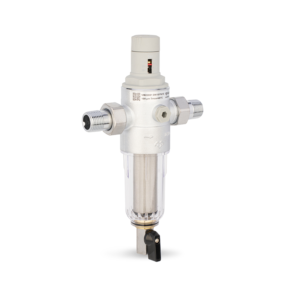 Комбинированный промывной фильтр Varmega PN16 для холодной воды, с редуктором давления — изображение 2